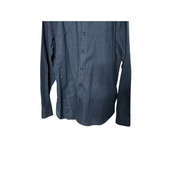 Robert Graham Tailored Fit Navy & White Polka Dot Button-Up Shirt Men's Size XL - Picture 3 of 6